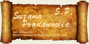 Suzana Prodanović vizit kartica